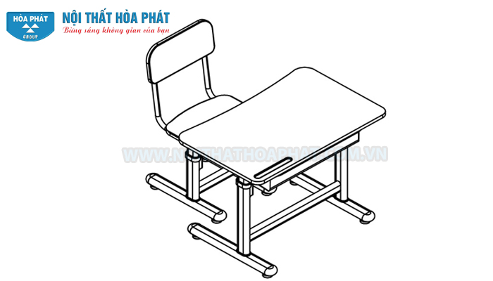 lắp đặt ho&agrave;n thiện bộ b&agrave;n học sinh BHS29, GHS29
