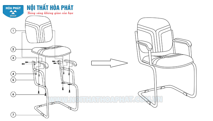 Hướng dẫn lắp đặt ghế chân quỳ VT1 Hướng dẫn lắp đặt ghế chân quỳ VT1