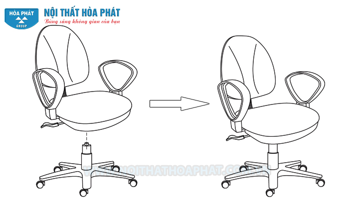 Hướng dẫn lắp đặt ghế xoay văn ph&ograve;ng SG550