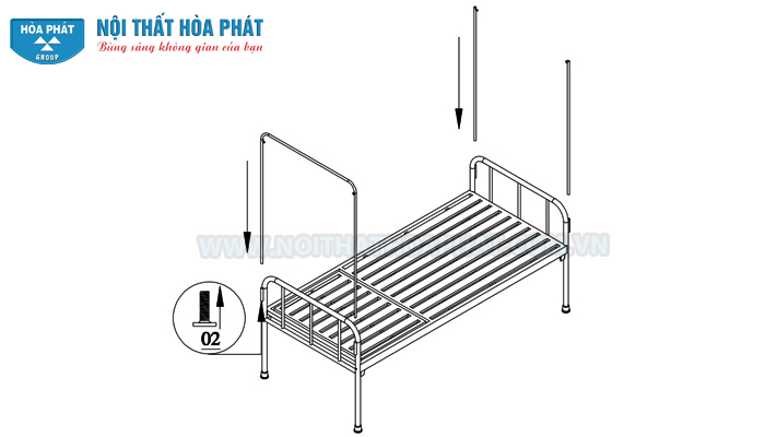 Hướng dẫn lắp đặt giường y tế GYT01 Hướng dẫn lắp đặt giường y tế GYT01