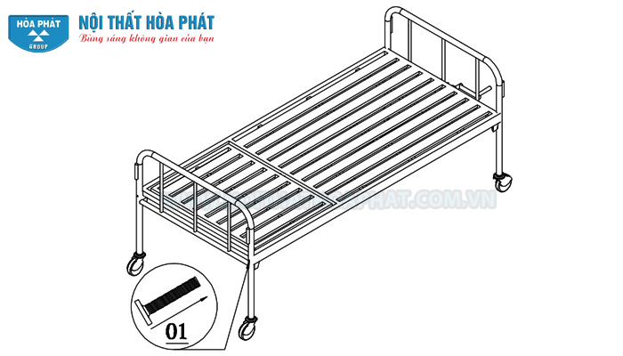 Hướng dẫn lắp đặt giường bệnh nh&acirc;n GYT02