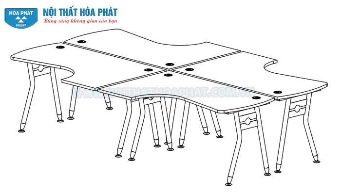 Hướng dẫn lắp đặt Module bàn làm việc HRMD04 Hướng dẫn lắp đặt Module bàn làm việc HRMD04