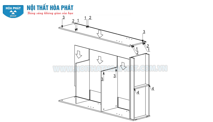 Hướng dẫn lắp đặt tủ 3 buồng SV1960-3B
