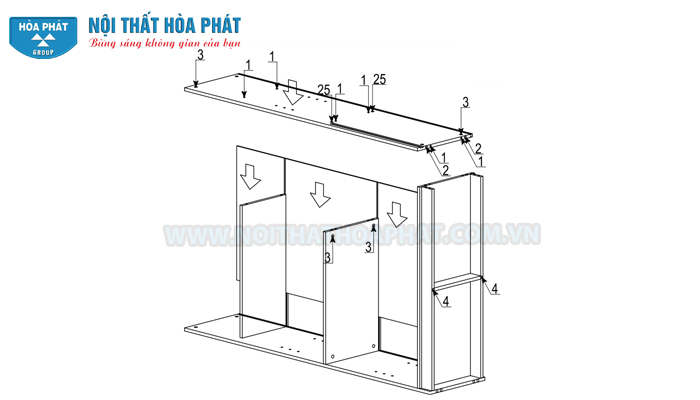Hướng dẫn lắp đặt tủ SV1960-3G4D Hướng dẫn lắp đặt tủ SV1960-3G4D