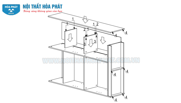 Hướng dẫn lắp đặt tủ SV1960-3G4D Hướng dẫn lắp đặt tủ SV1960-3G4D