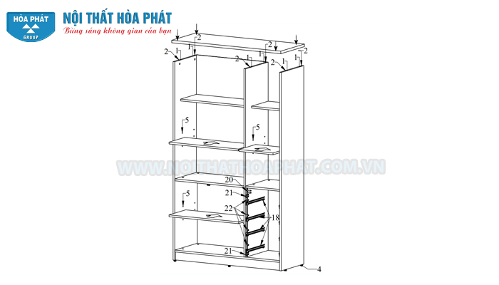 Hướng dẫn lắp đặt tủ SV1960-3G4D Hướng dẫn lắp đặt tủ SV1960-3G4D