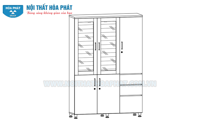 Hướng dẫn lắp đặt tủ t&agrave;i liệu HR1960-3B