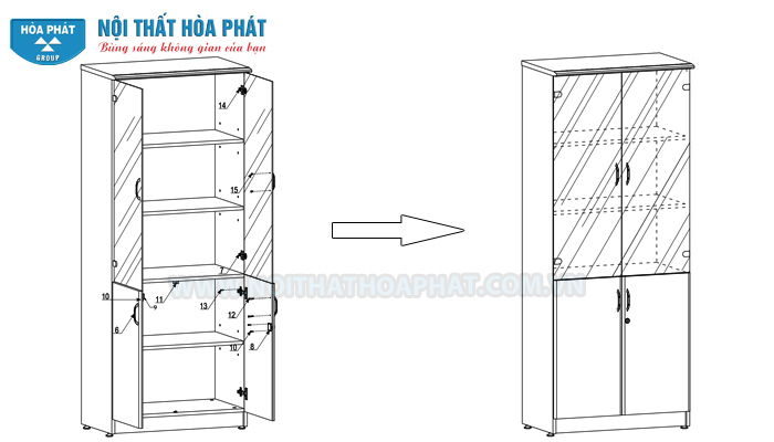 Lắp cánh tủ NT1960G Lắp cánh tủ NT1960G