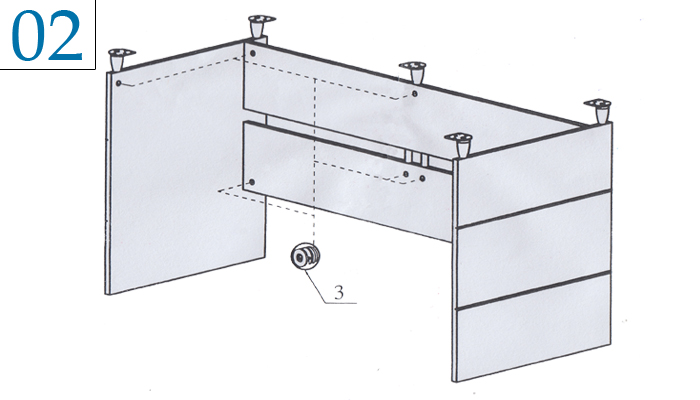 Hướng dẫn lắp r&aacute;p b&agrave;n nh&acirc;n vi&ecirc;n HR120