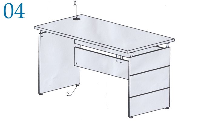 Hướng dẫn lắp r&aacute;p b&agrave;n nh&acirc;n vi&ecirc;n HR120