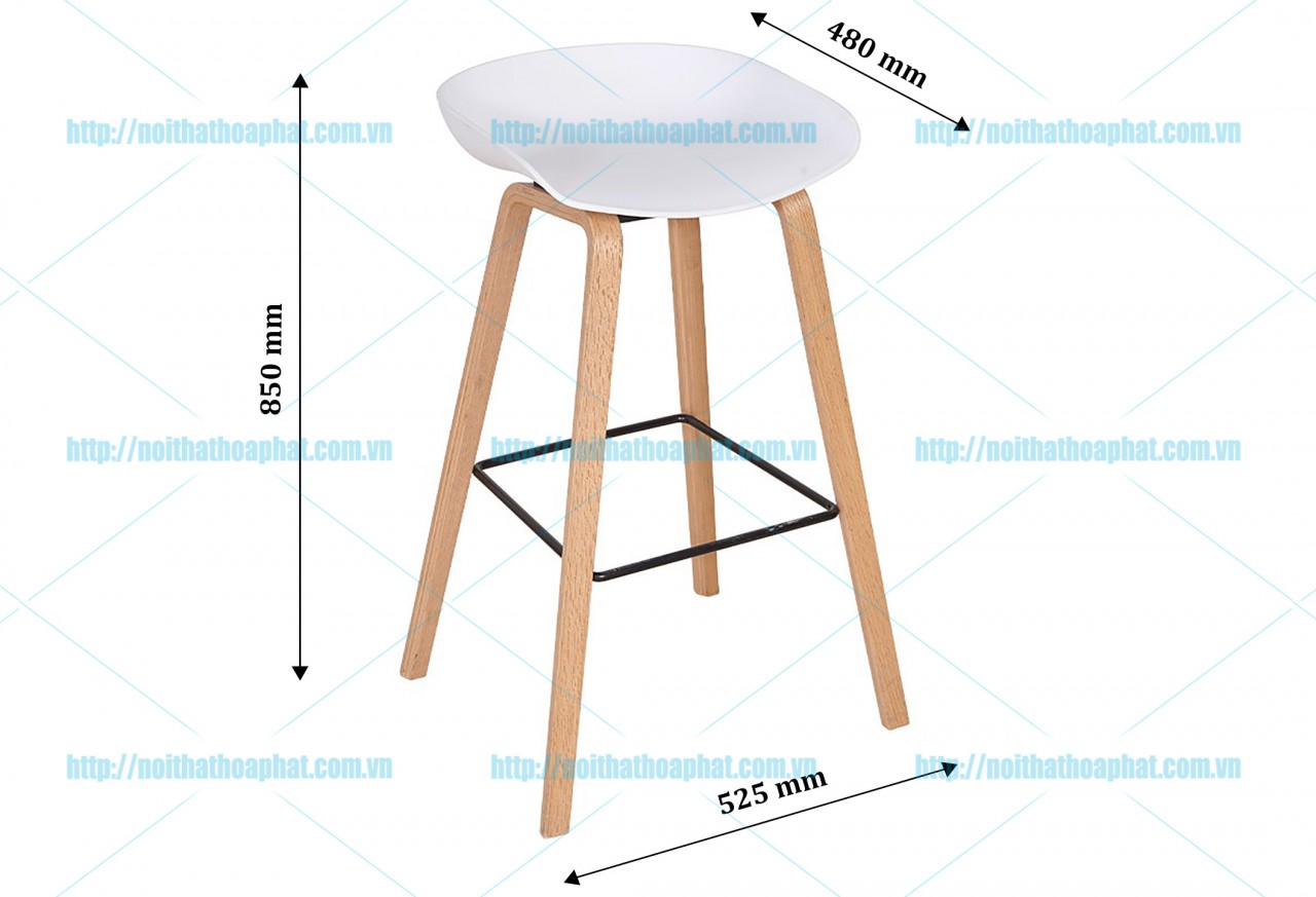 Ghế quầy bar khung gỗ SB37 - ảnh 4