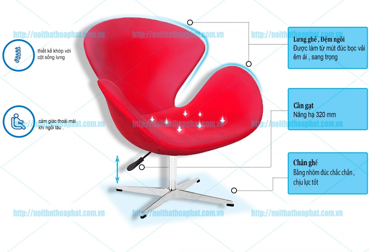 Ghế phòng ngủ Hòa Phát SB61 - ảnh 3