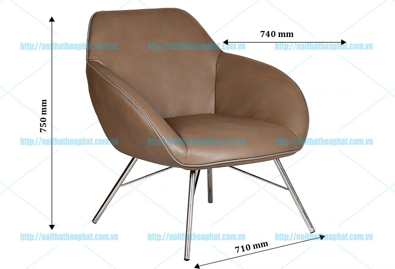 Ghế phòng khách bọc da SB62 - ảnh 2