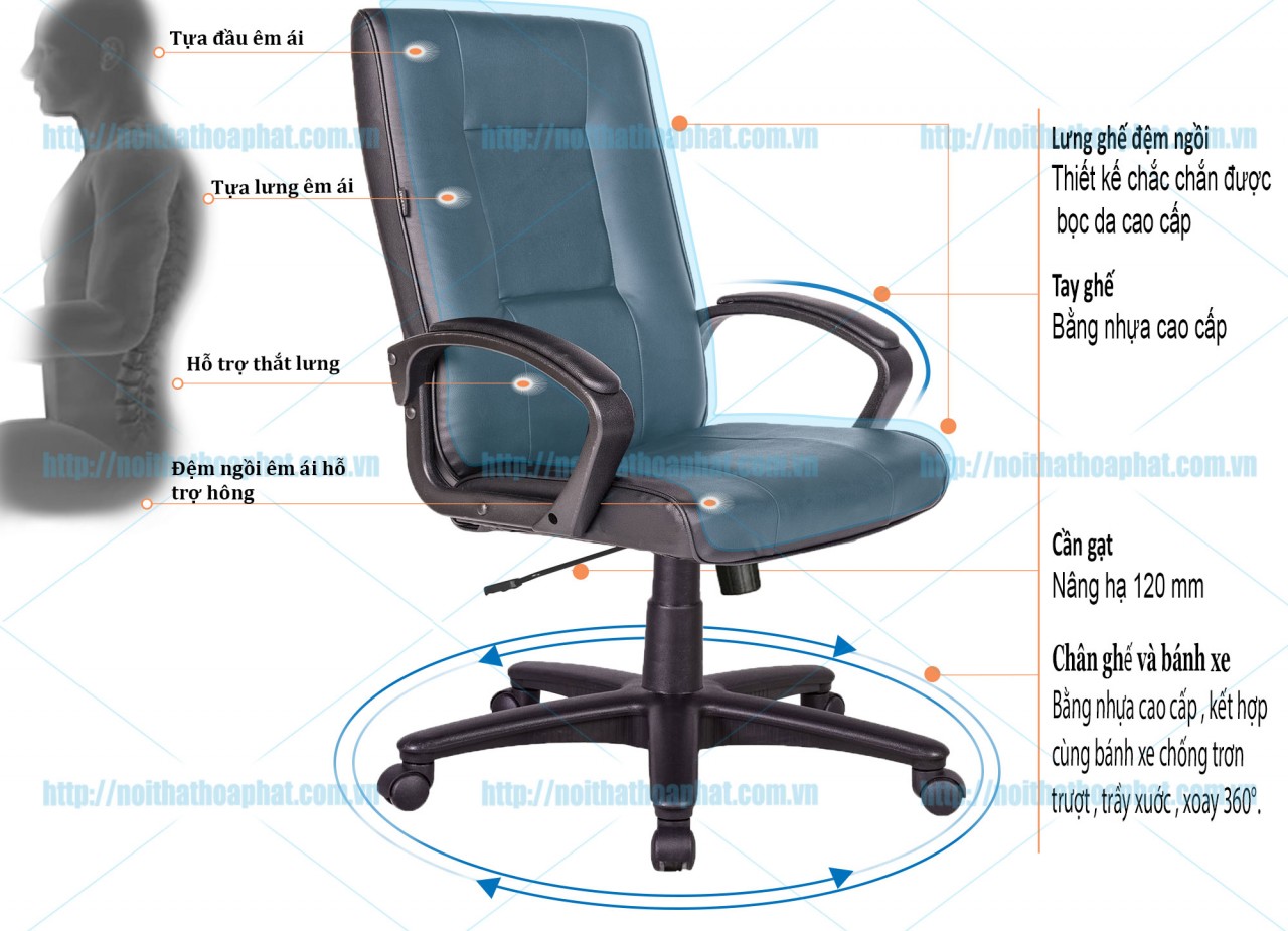 Ghế lãnh đạo cao cấp SG1020B - ảnh 5
