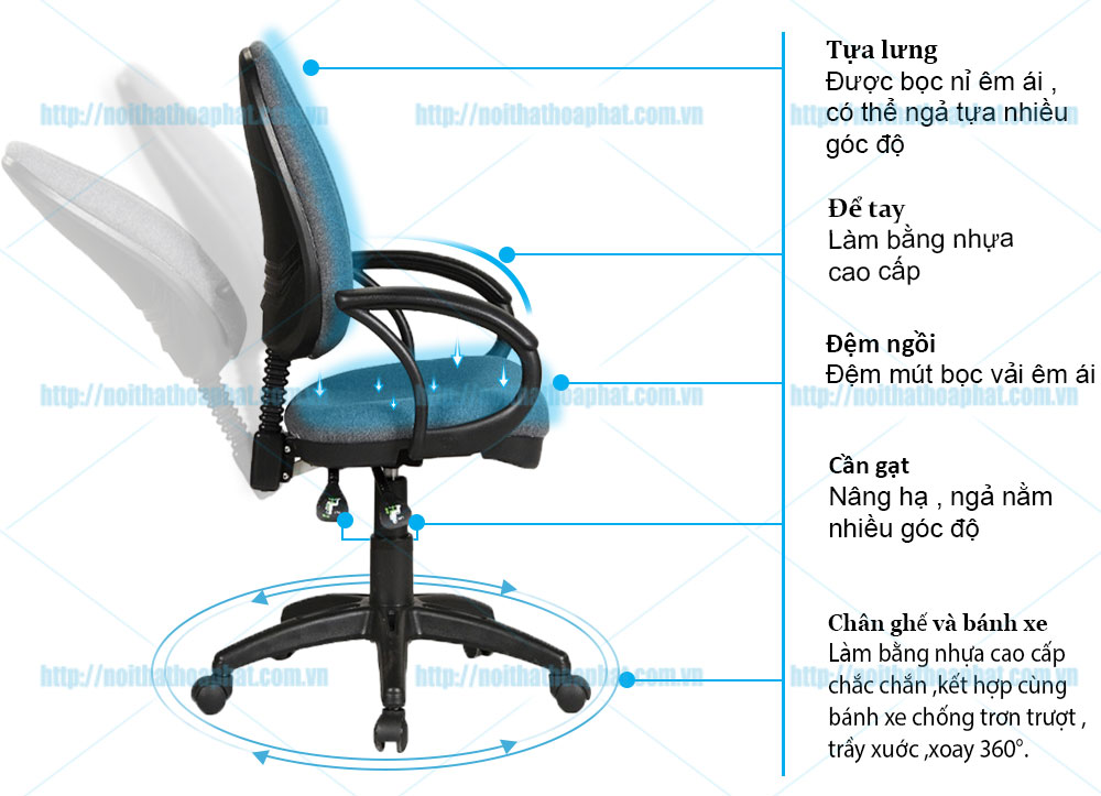 Ghế nhân viên SG528 - ảnh 5