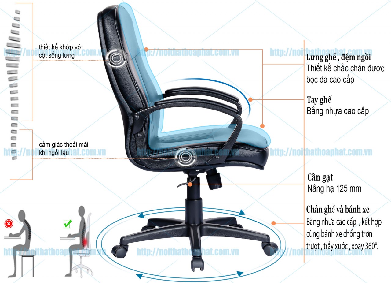 Ghế lãnh đạo cao cấp SG669B - ảnh 6