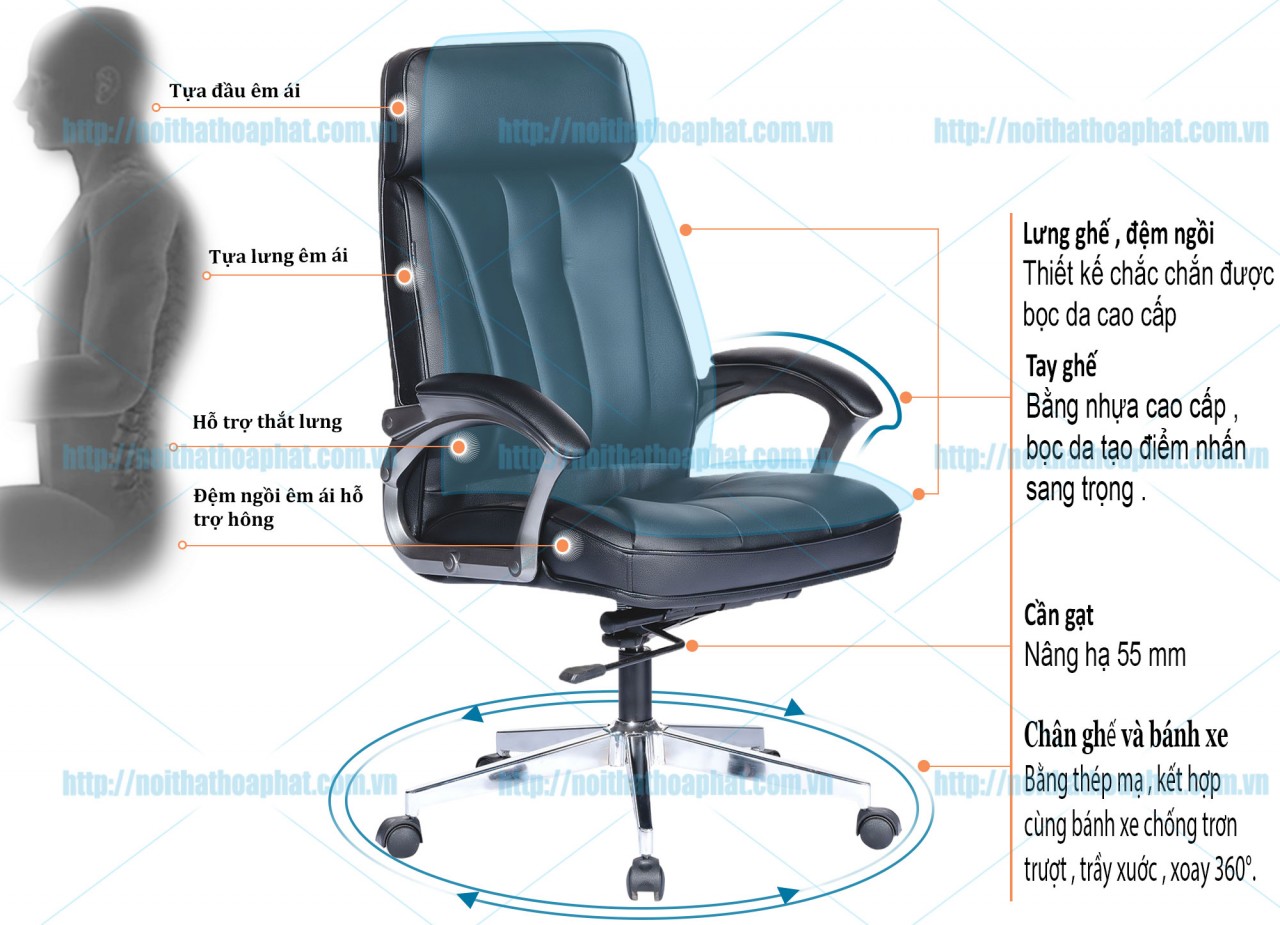 Ghế lãnh đạo cao cấp SG934 - ảnh 6