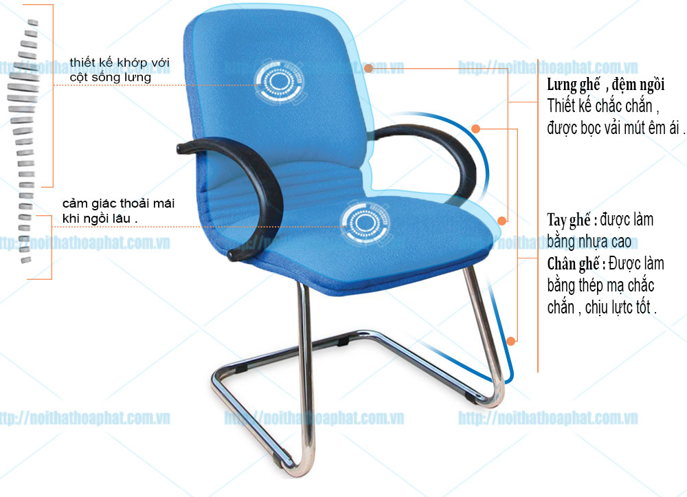 Ghế chân quỳ Hòa Phát SL811M - ảnh 3