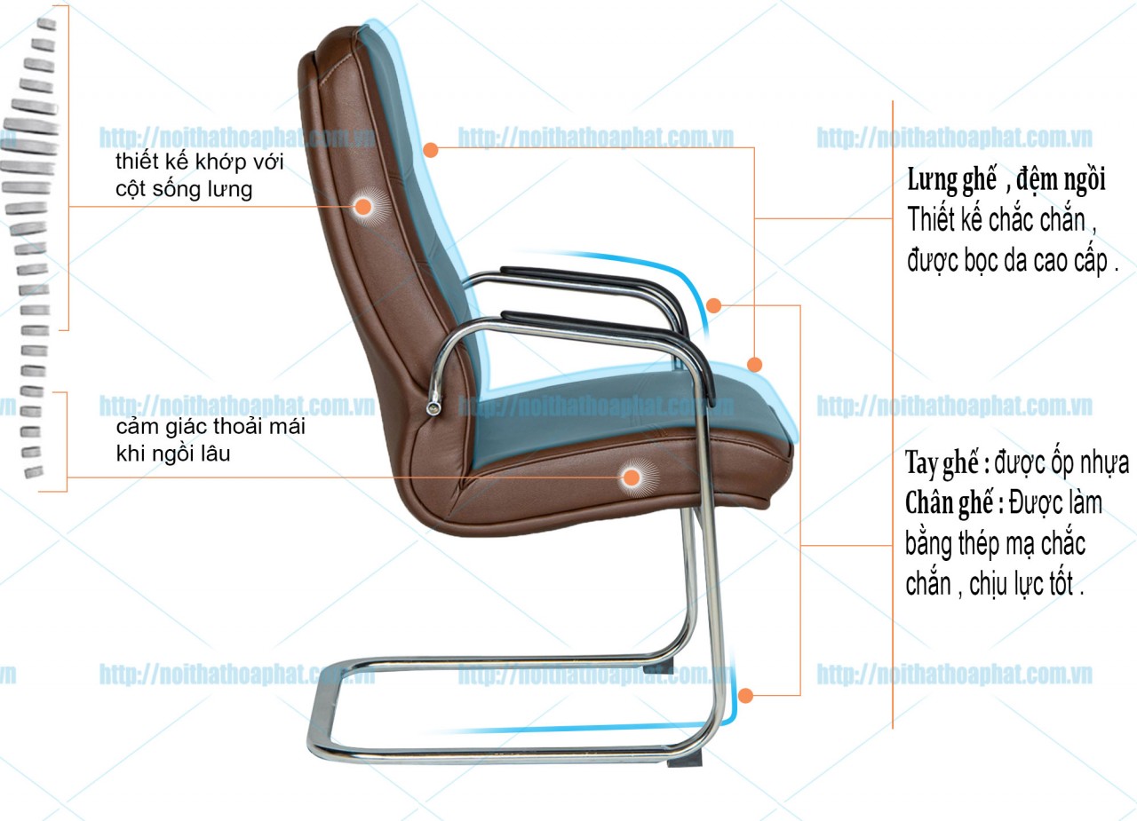 Ghế họp chân quỳ SL904 - ảnh 4
