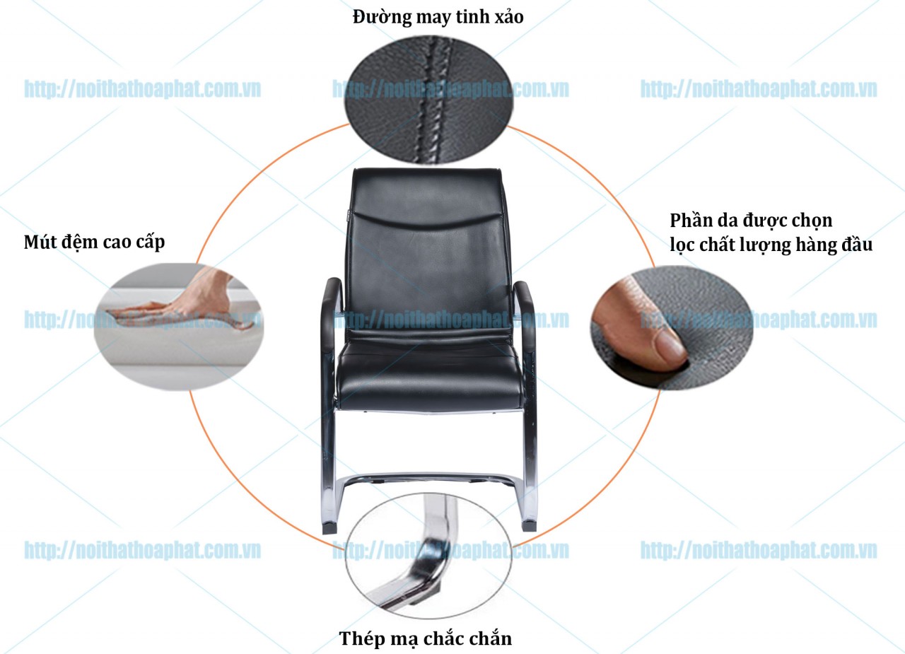 Ghế phòng họp chân thép SL906 - ảnh 2