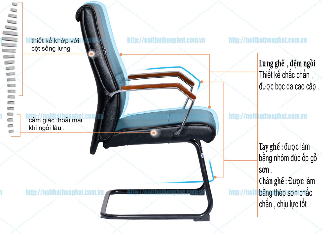 Ghế chân quỳ bọc da SL933 - ảnh 5