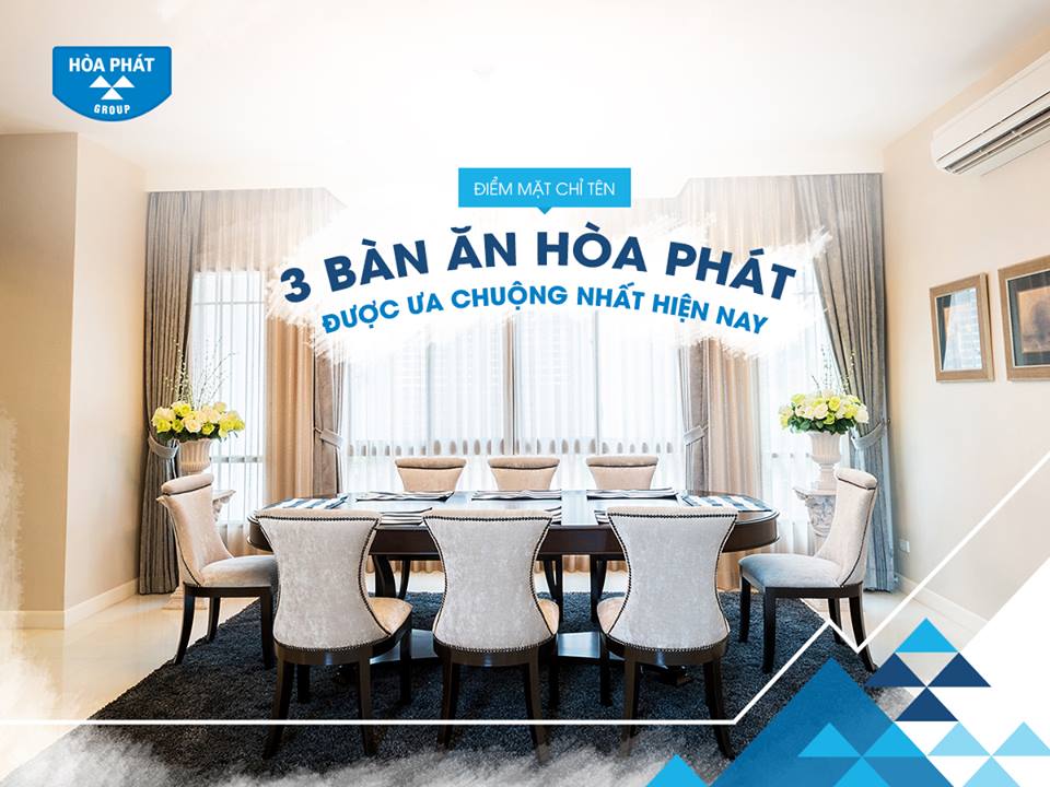 Top 3 bàn ăn Hòa Phát được ưa chuộng nhất hiện nay Top 3 bàn ăn Hòa Phát được ưa chuộng nhất hiện nay