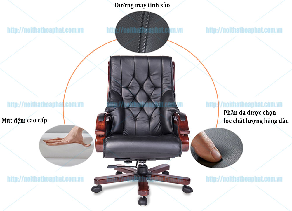 Ghế giám đốc da cao cấp TQ08 - ảnh 4