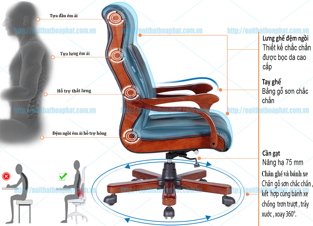 Ghế giám đốc cao cấp TQ17 - ảnh 6