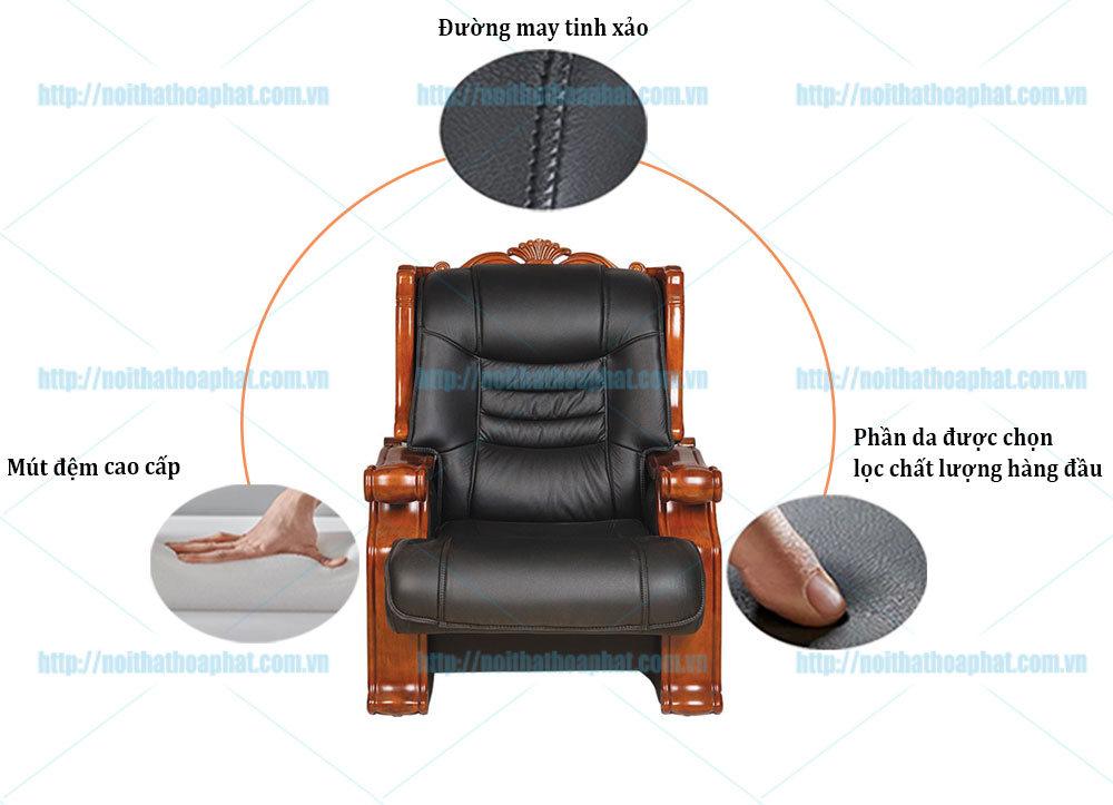 Ghế lãnh đạo chân tĩnh cao cấp TQ26 - ảnh 4