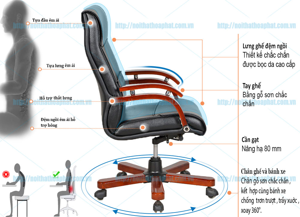 Ghế giám đốc cao cấp Hòa Phát TQ36 - ảnh 6