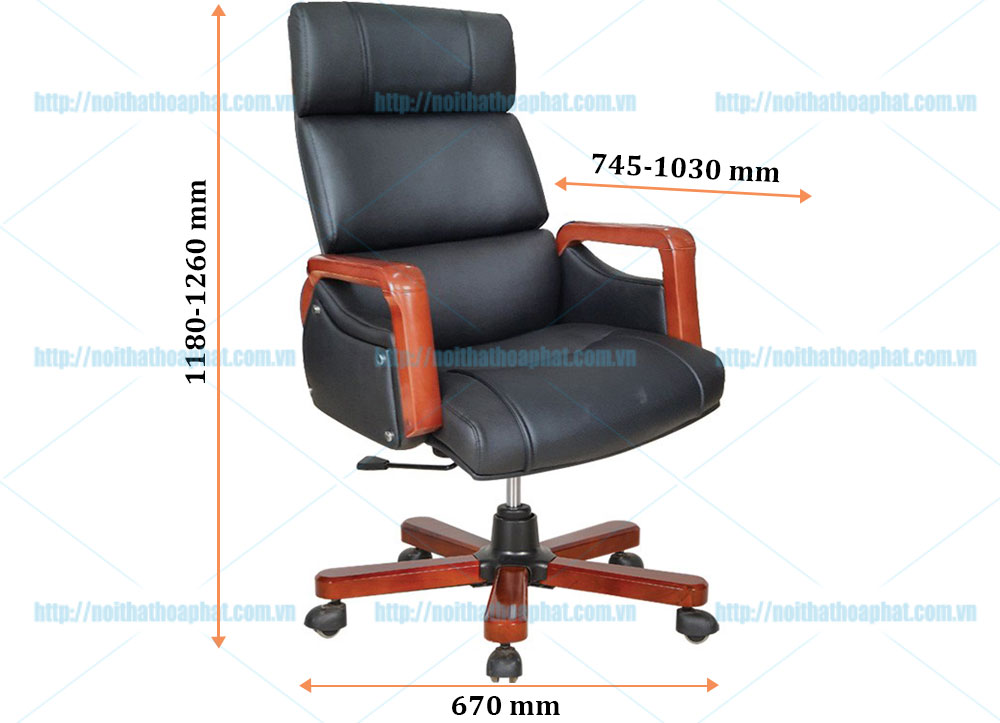Ghế giám đốc bọc da TQ38 - ảnh 2