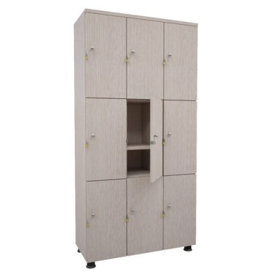 Tủ locker gỗ 9 ngăn TUG09