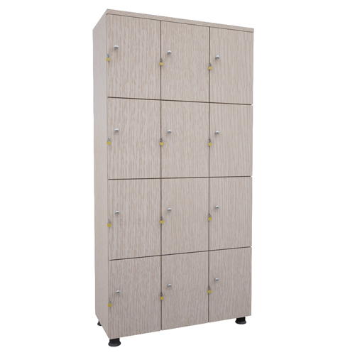 Tủ locker gỗ tai khóa ngoài 12 ngăn TUG12